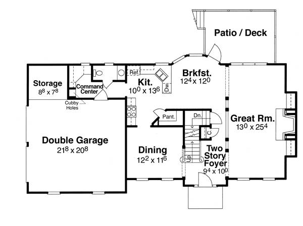 First Floor image of CLAIRMONT House Plan